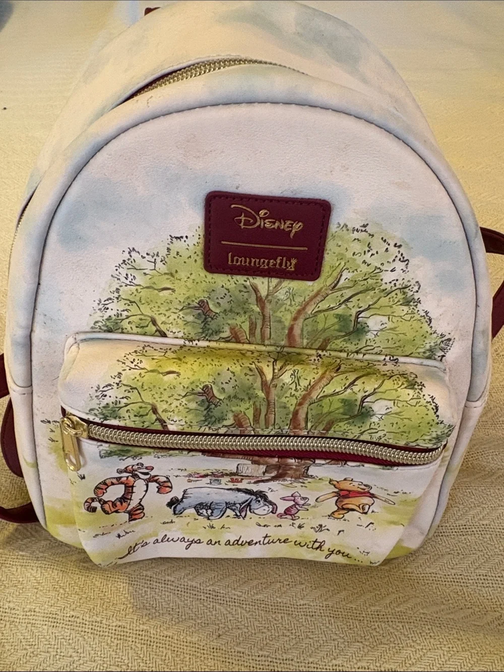 Disney Loungefly Winnie the Pooh Watercolor Mini Backpack - Pastel Multi